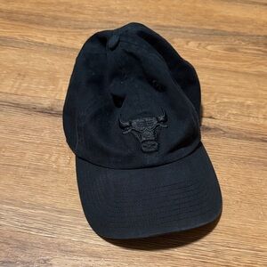 Chicago Bulls Black On Black '47 Adjustable Hat